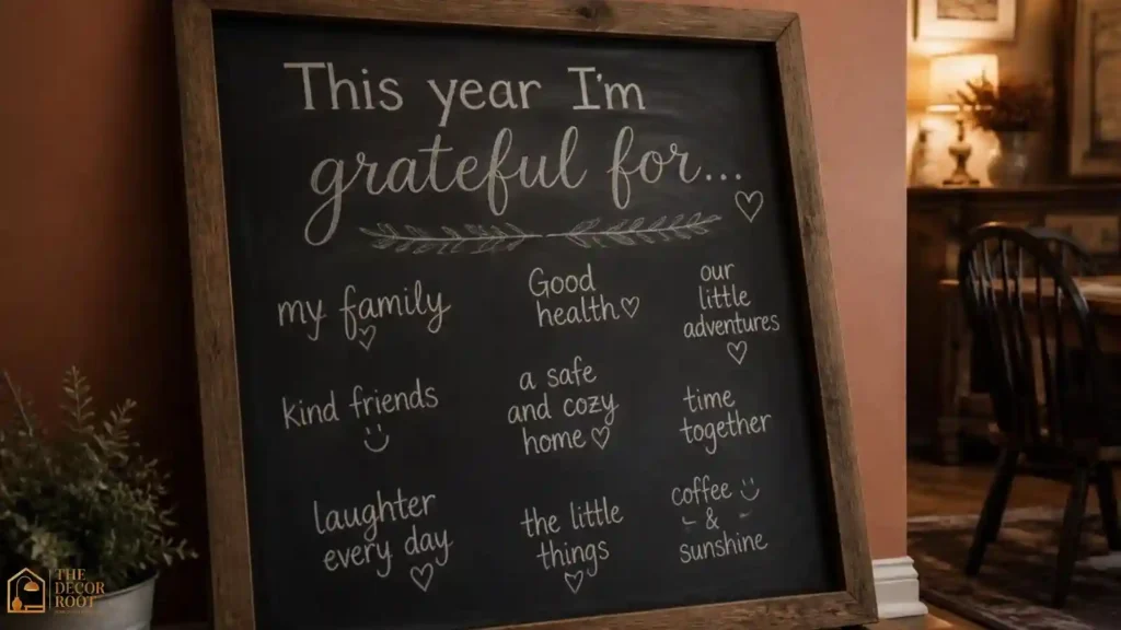 A chalkboard confession wall invites longer, more personal notes than paper leaves.